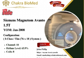 For Sale  Siemens Magnetom Avanto 1.5T  YOM: Jan/2008