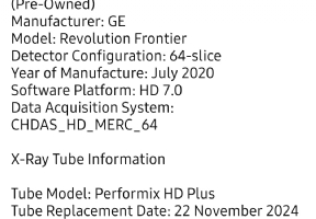 GE Revolution Frontier 128 slice
