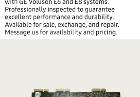 GE Voluson E6 E8 RSR board
