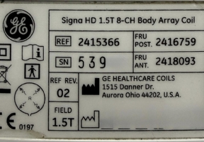 GE signa 1.5T 8CH body array coil
