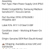 Samsung Medison SonoAce power supply