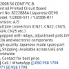 YJ2008 SX Cont P.C.B conyrol printed circuit board rev.A/5