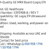 GE Logiq9 MRX board