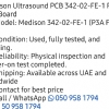 Medison PCB 342-02-FE-1 front end board