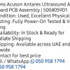 Siemens acuson antares alpha keyboard PCB assembly
