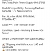 Samsung medison SonoAce R7 power supply assembly