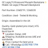 GE Logiq9 Masashi backplane