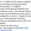 Hitachi 7115887A PCPU board YJ4009 S14